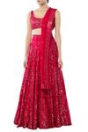 Tamanna Punjabi Kapoor_Pink Embroidered Lehenga Set_Online_at_Aza_Fashions