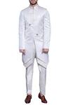 Buy_Arjuun Kilachand_Off White Quilted Jacket _at_Aza_Fashions