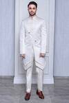 Arjuun Kilachand_Off White Quilted Jacket _Online_at_Aza_Fashions