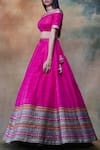 Shop_Vvani by Vani Vats_Pink Raw Silk Embroidered Lehenga Set_Online_at_Aza_Fashions