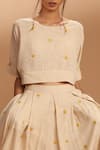 Shop_Mati_Off White Embroidered Skirt With Top_Online_at_Aza_Fashions