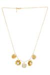 Buy_ZARIIN_Gold Plated Beads Charm Necklace_at_Aza_Fashions