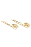 Buy_Zariin_Gold Beads Floral Hair Pin _Online_at_Aza_Fashions