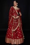 Vikram Phadnis_Raw Silk Embroidered Lehenga Set_Online_at_Aza_Fashions