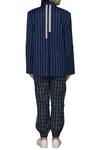 Shop_Two Point Two_Blue Striped Blazer_at_Aza_Fashions
