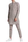 Son of A Noble Snob_Grey Linen Printed Kurta For Men_Online_at_Aza_Fashions
