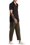 Son of A Noble Snob_Green Linen Pants_Online_at_Aza_Fashions