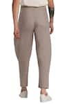 Buy_Son of A Noble Snob_Grey Linen Pants  _Online_at_Aza_Fashions