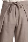 Son of A Noble Snob_Grey Linen Pants  _at_Aza_Fashions