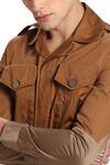 Son Of A Noble Snob_Brown Cotton Jacket_at_Aza_Fashions