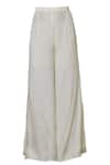 Shop_Nachiket Barve_Off White Chanderi Mandarin Collar Kurta Set  _Online_at_Aza_Fashions