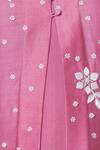 Nachiket Barve_Pink Chanderi Kurta And Inner V Neck Embroidered  _at_Aza_Fashions