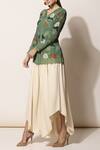 Buy Ampm Green Printed Top Online at Aza Fashions Buy_Ampm_Green Printed Top_Online_at_Aza_Fashions