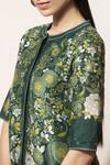 Buy_Ampm_Green Chanderi Printed Tunic_Online_at_Aza_Fashions