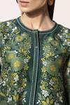 Ampm_Green Chanderi Printed Tunic_at_Aza_Fashions