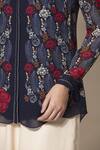 Shop_AMPM_Blue Georgette Printed  Shirt_Online_at_Aza_Fashions