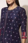 Buy Ampm Blue Chanderi Printed Tunic Online at Aza Fashions Buy_Ampm_Blue Chanderi Printed Tunic_Online_at_Aza_Fashions
