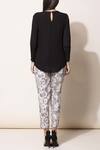 Shop_Ampm_Black Printed Pant Set_at_Aza_Fashions