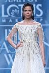 Shop_Amit GT_White Tulle Bardot Embellished Gown  _at_Aza_Fashions
