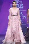 Buy_Amit GT_Pink Lace Embroidered Gown  _at_Aza_Fashions