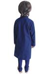 Shop Tiber Taber Blue 100% Cotton Kurta Set at Aza Fashions Shop_Tiber Taber_Blue 100% Cotton Kurta Set _at_Aza_Fashions