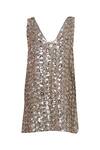 Shop_Akanksha Gajria_Gold Crepe Silk Embellished Dress_Online_at_Aza_Fashions