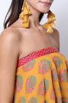 Shop_Nikasha_Yellow Printed Top Pant Set _Online_at_Aza_Fashions