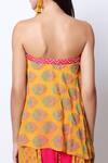 Nikasha_Yellow Printed Top Pant Set _at_Aza_Fashions