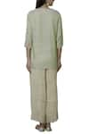 Shop_Nini Mishra_Beige Tissue Crushed Pants _at_Aza_Fashions