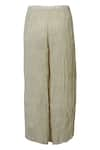 Buy_Nini Mishra_Beige Tissue Crushed Pants _Online_at_Aza_Fashions