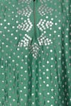 Nini Mishra_Green Silk Round Embellished Kurta _at_Aza_Fashions