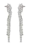 Auraa Trends_Silver Plated Crystal Danglers_Online_at_Aza_Fashions