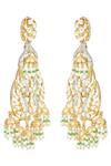 Buy_Auraa Trends_Stone Jhumka Chandeliers Earrings_Online_at_Aza_Fashions