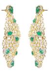 Buy Auraa Trends Gold Plated Crystals, Stones Geometric Earrings Online at Aza Fashions Buy_Auraa Trends_Gold Plated Crystals, Stones Geometric Earrings _Online_at_Aza_Fashions