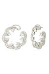 Auraa Trends_Silver Plated Crystals, Stones Stud Earrings _Online_at_Aza_Fashions