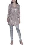 Buy_Manish Malhotra_Pink Georgette Embellished Short Tunic_at_Aza_Fashions