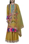Buy Aneehka Yellow Chanderi Kurta And Sharara Set at Aza Fashions Buy_Aneehka_Yellow Chanderi Kurta And Sharara Set_at_Aza_Fashions