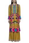 Buy Aneehka Yellow Chanderi Kurta And Sharara Set Online at Aza Fashions Buy_Aneehka_Yellow Chanderi Kurta And Sharara Set_Online_at_Aza_Fashions
