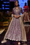 Buy_Jayanti Reddy_Purple Embroidered Anarkali Set _at_Aza_Fashions