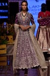 Jayanti Reddy_Purple Embroidered Anarkali Set _Online_at_Aza_Fashions