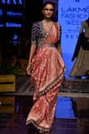 JAYANTI REDDY_Pink Banarasi Silk Saree With Blouse_Online_at_Aza_Fashions