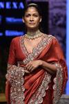 JAYANTI REDDY_Red Silk Saree Set_Online_at_Aza_Fashions