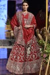 Buy_JAYANTI REDDY_Red Silk Lehenga Set_at_Aza_Fashions