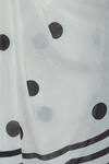 Buy_Samyukta Singhania_White Polka Dot Print Saree _Online_at_Aza_Fashions