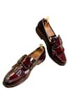 Buy_Artimen_Wine Front Strap Loafer_at_Aza_Fashions