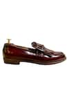 Shop_Artimen_Wine Leather Front Strap Loafer _Online_at_Aza_Fashions