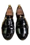 Shop_Artimen_Black Leather Formal Sandals _at_Aza_Fashions