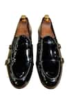 Shop_Artimen_Black Patent Leather Double Strap Monk Shoes _at_Aza_Fashions