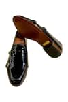 Buy_Artimen_Black Patent Leather Double Strap Monk Shoes _Online_at_Aza_Fashions