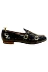 Shop_Artimen_Black Patent Leather Double Strap Monk Shoes _Online_at_Aza_Fashions